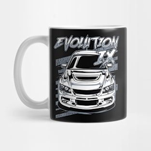 Lancer Evolution IX Grey Theme Mug